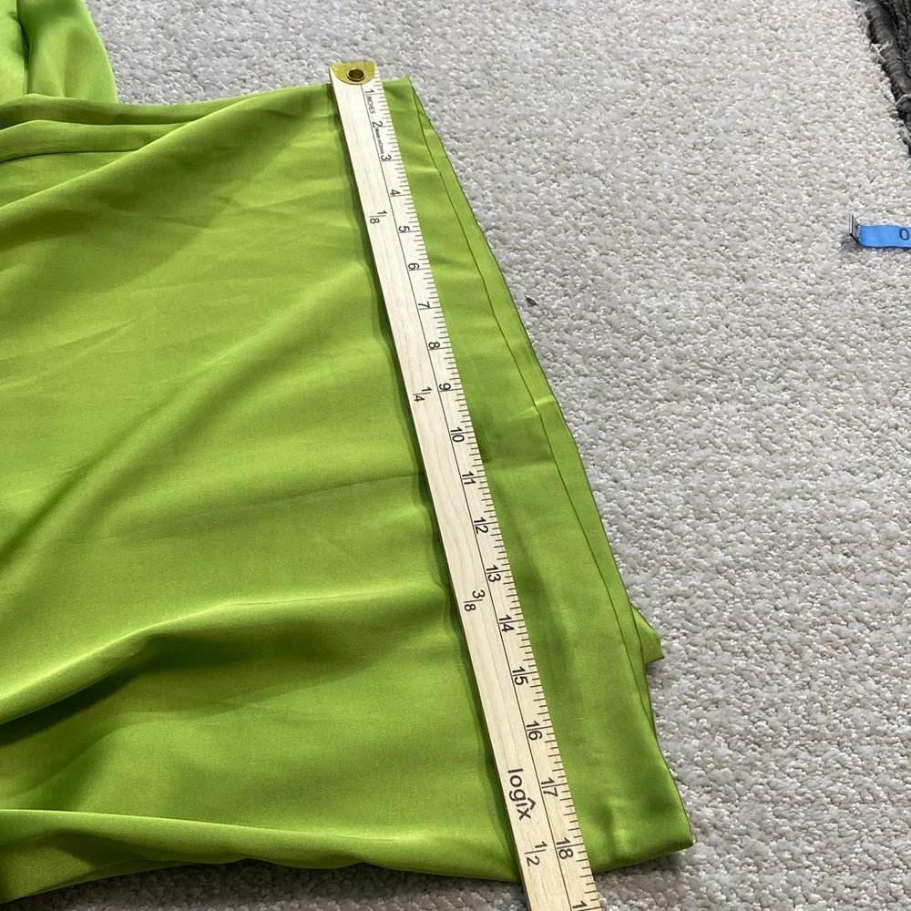 Zara Olive Green Wide-Leg Pleated Trousers Size S - Picture 15 of 16